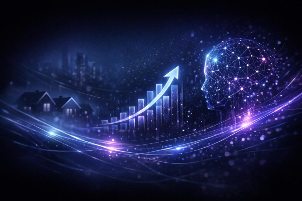 Abstract editorial illustration for The specialist lending forecast that might already need revising.